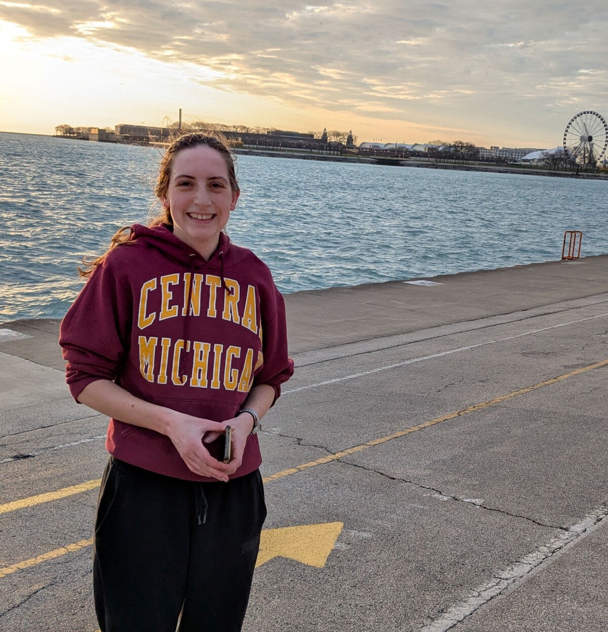 Me on an early training run on Lake Michigan!!