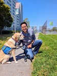 Fonzie & one of his Puppy Raisers