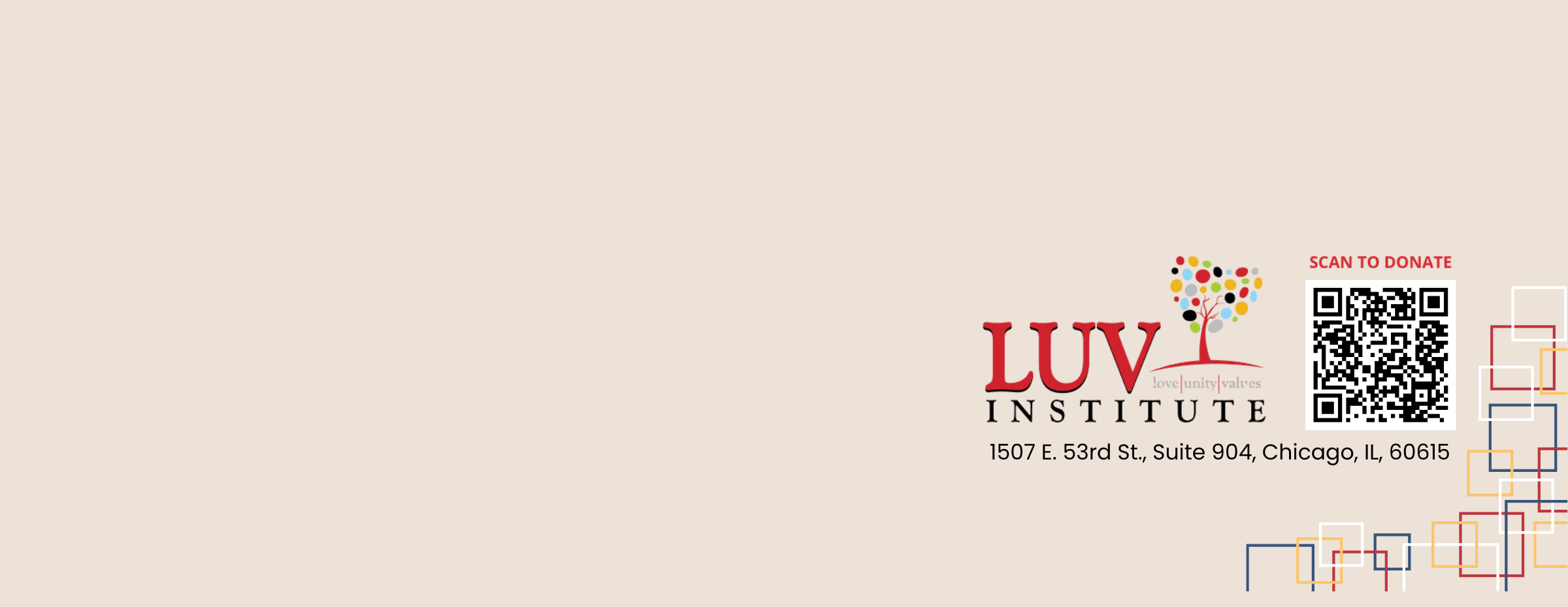 Restoring Hope. Restoring LUV.