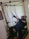 RASM Member Brian Dumas with his quadriciser machine.