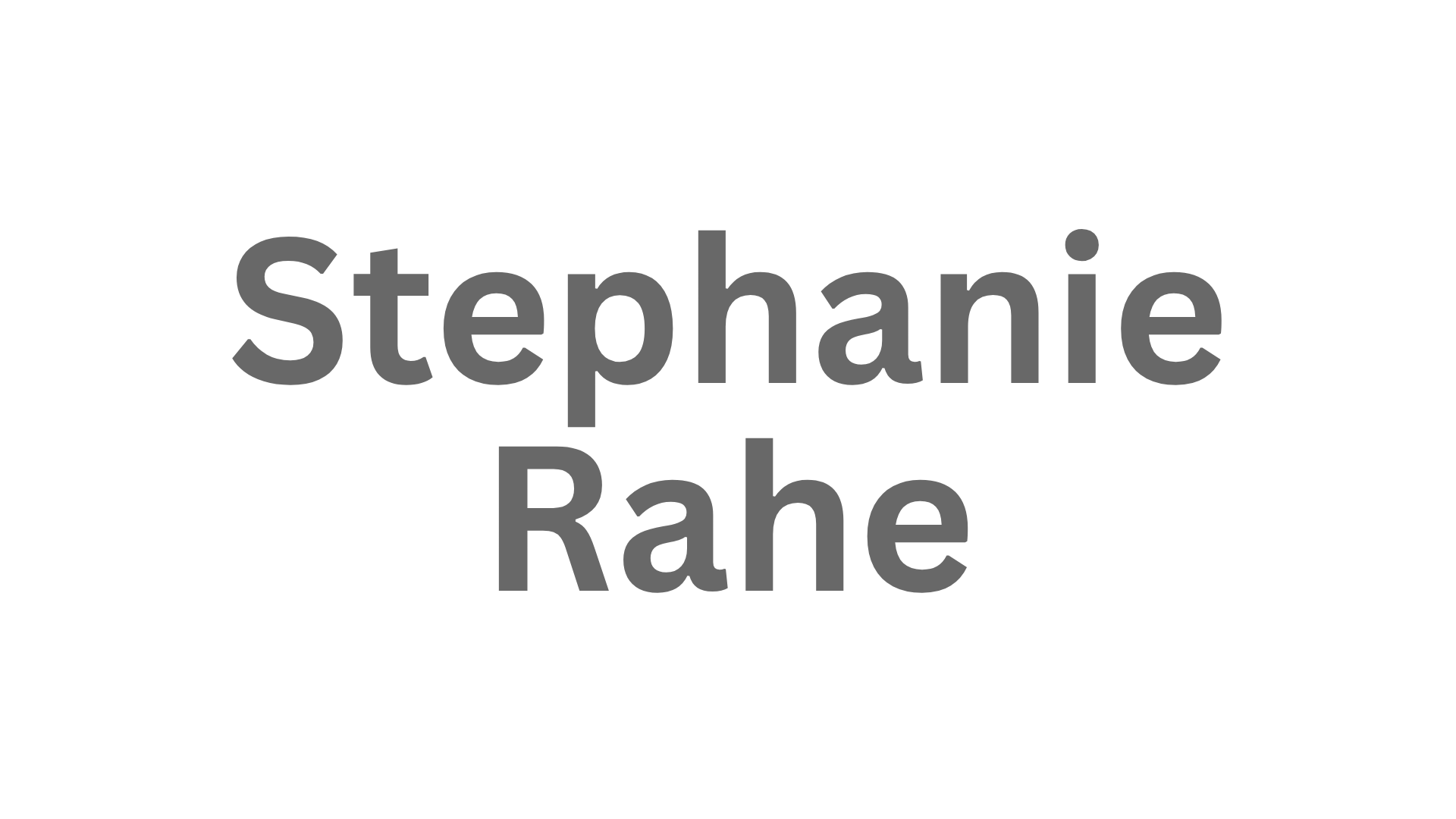 Stephanie Rahe