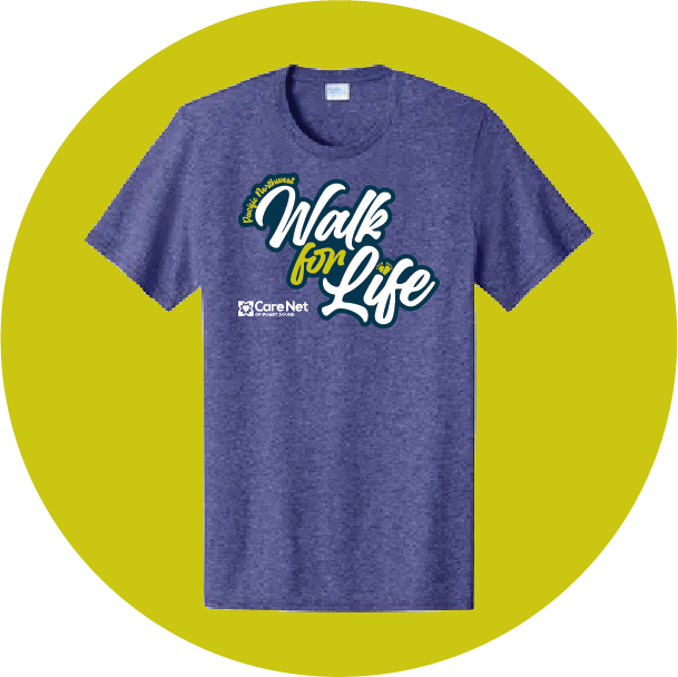 Raise $150 and get an exclusive PNW Walk for Life T-shirt! (Order cutoff is June 12. Sign up early!)