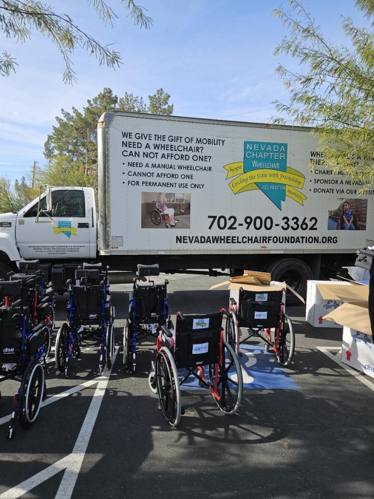 Community Partnerships - The Wheelchair Foundation and Las Vegas Rotary Club