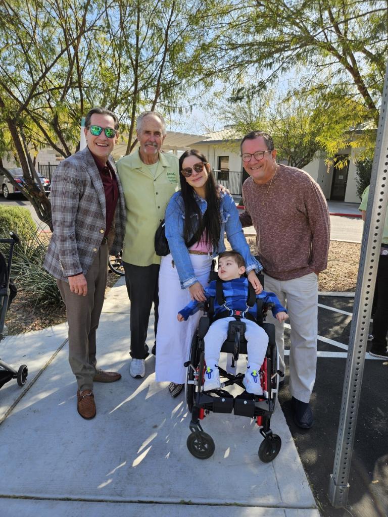 Rotarians deliver free wheelchairs to kids!