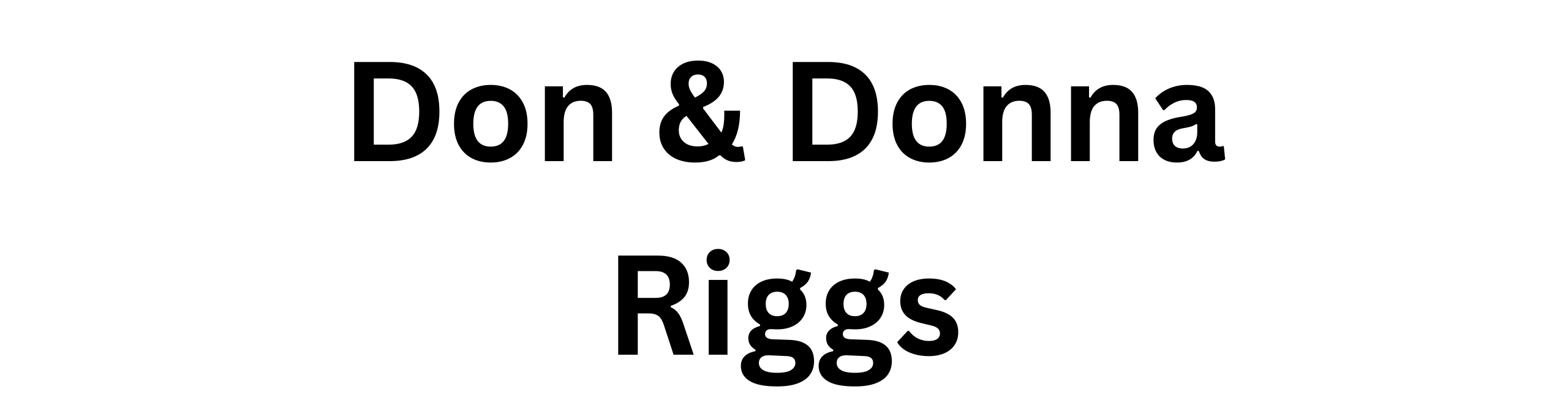 Don & Donna Riggs