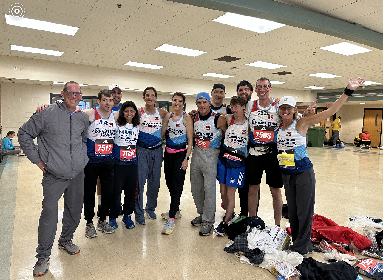 Dougie's Team before the 2023 marathon