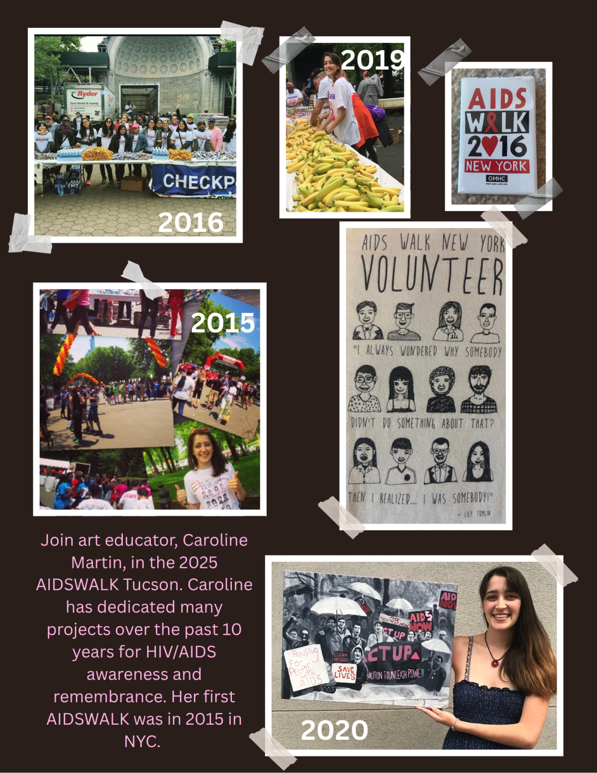 Caroline's Involvement Over the Years