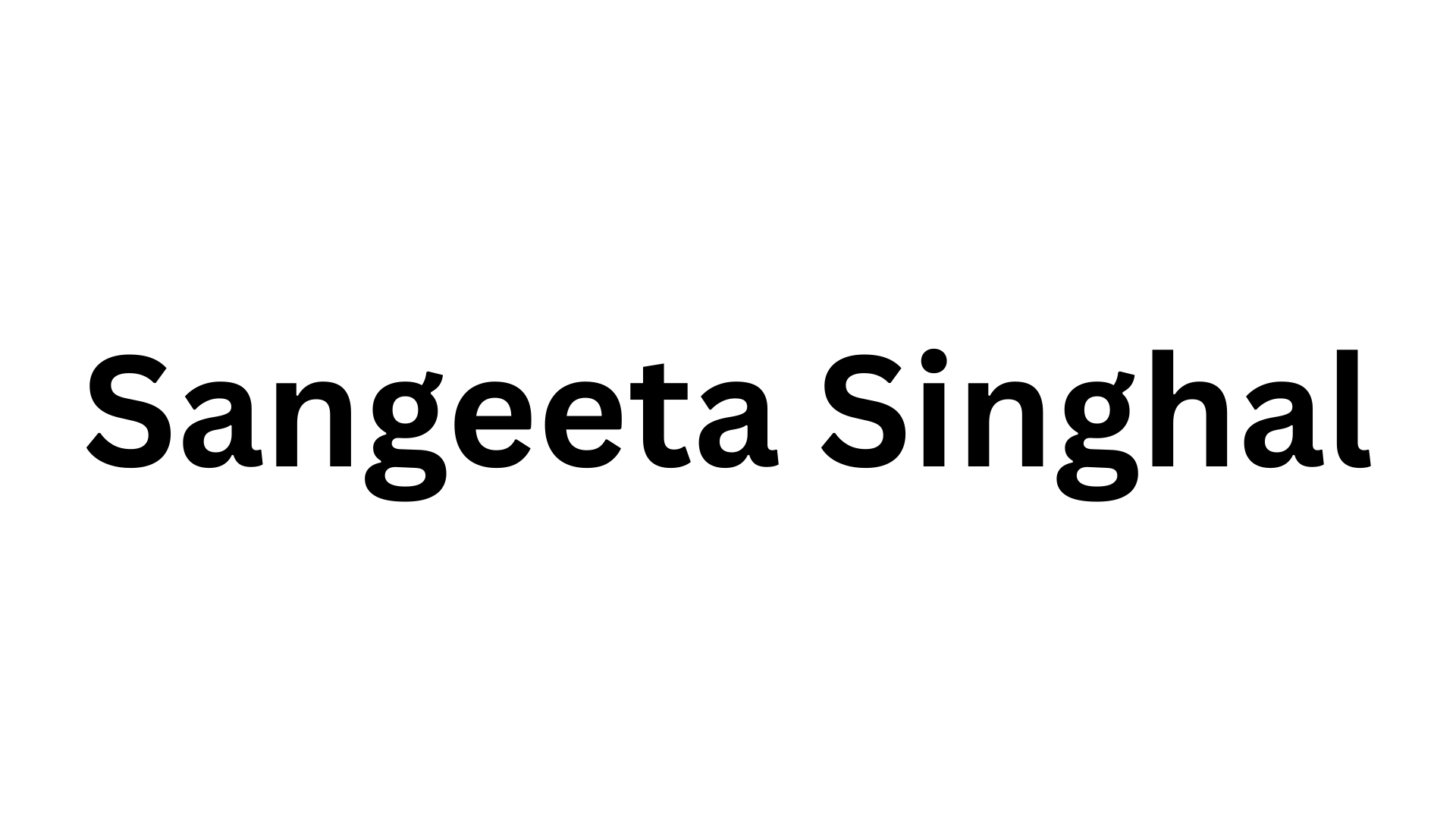 Sangeeta Singhal