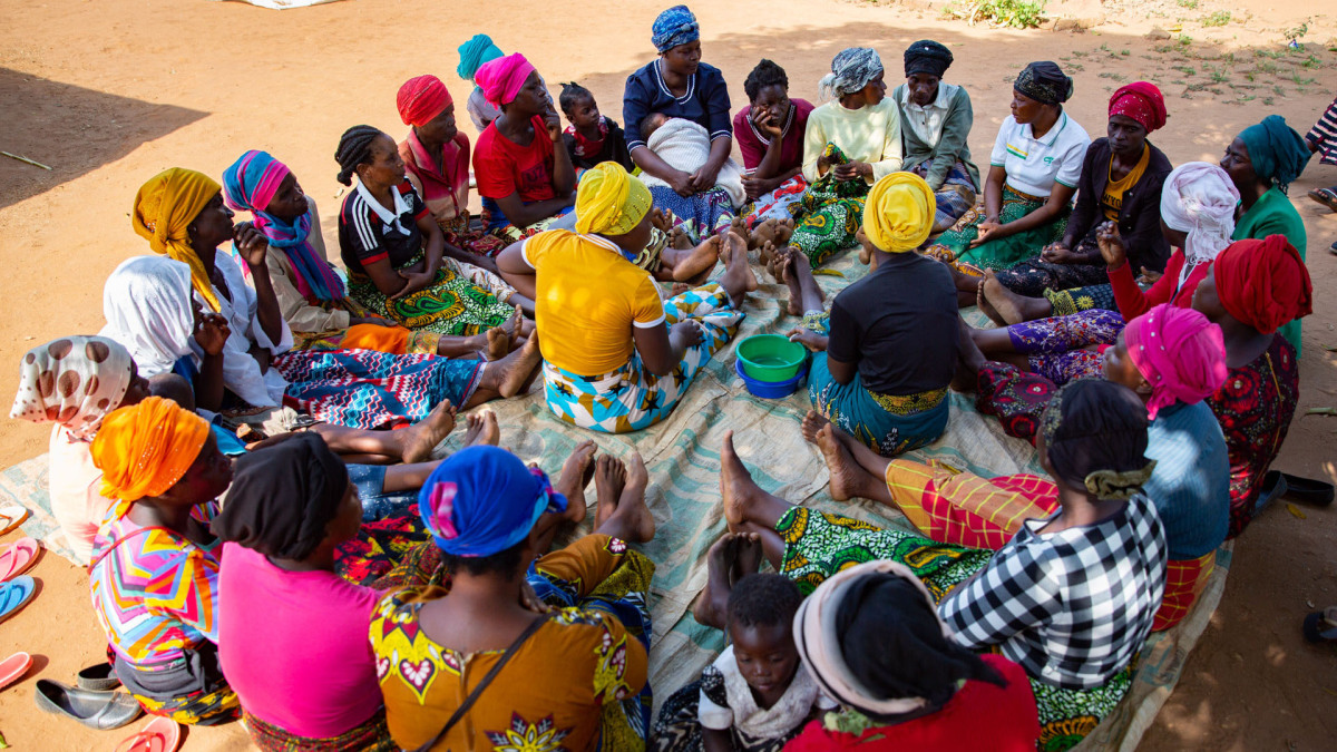 Savings group meeting, Malawi