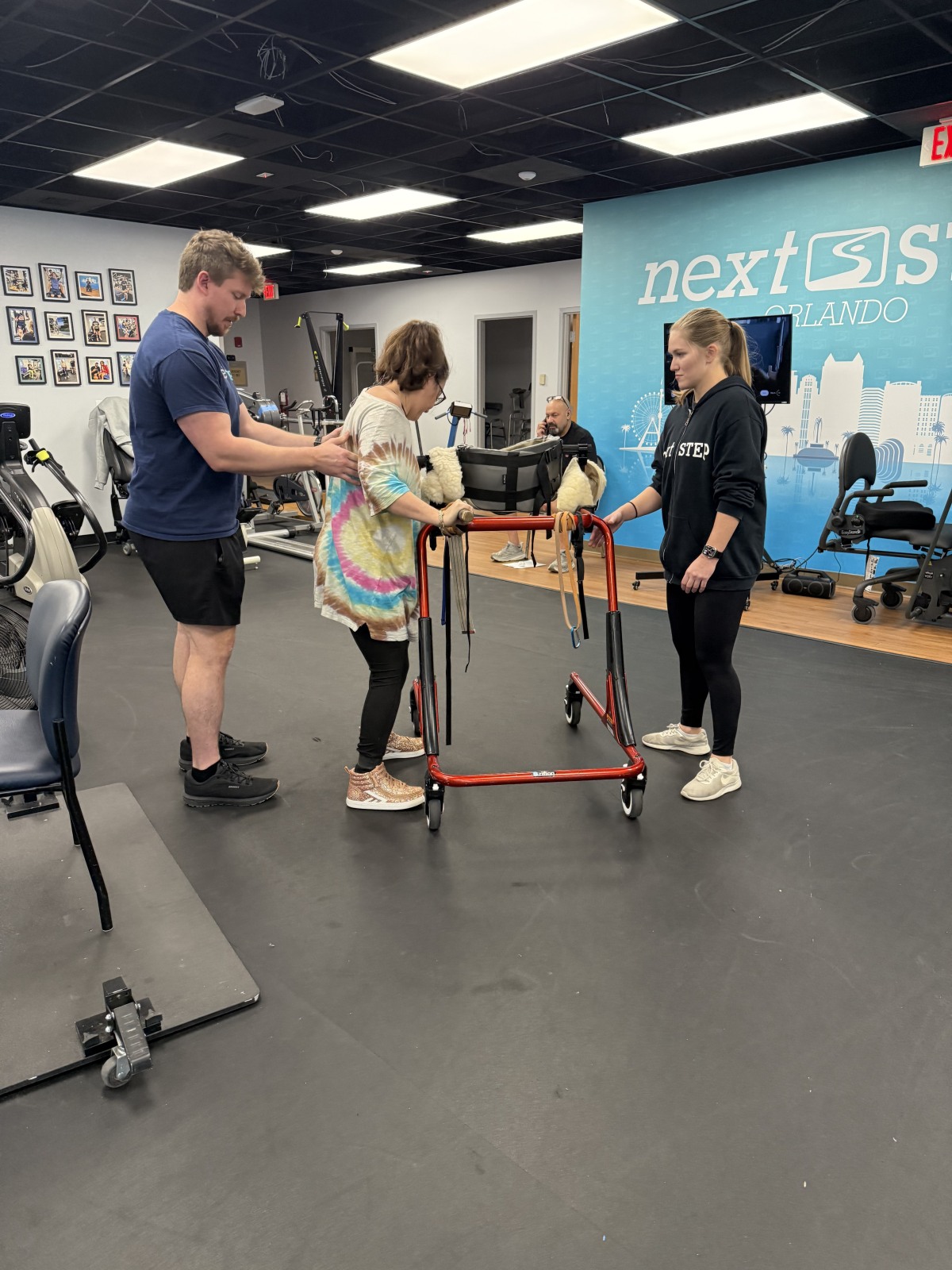 Wow! Sidestepping OUTSIDE of this walker? Last year: "Impossible!"