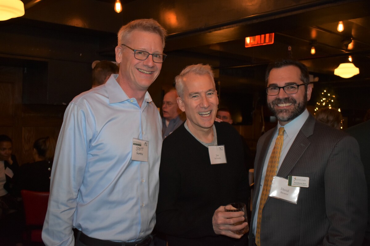 Scott Fichten '86, Jim McPartlin '82, Dr. David Brower '98, '00