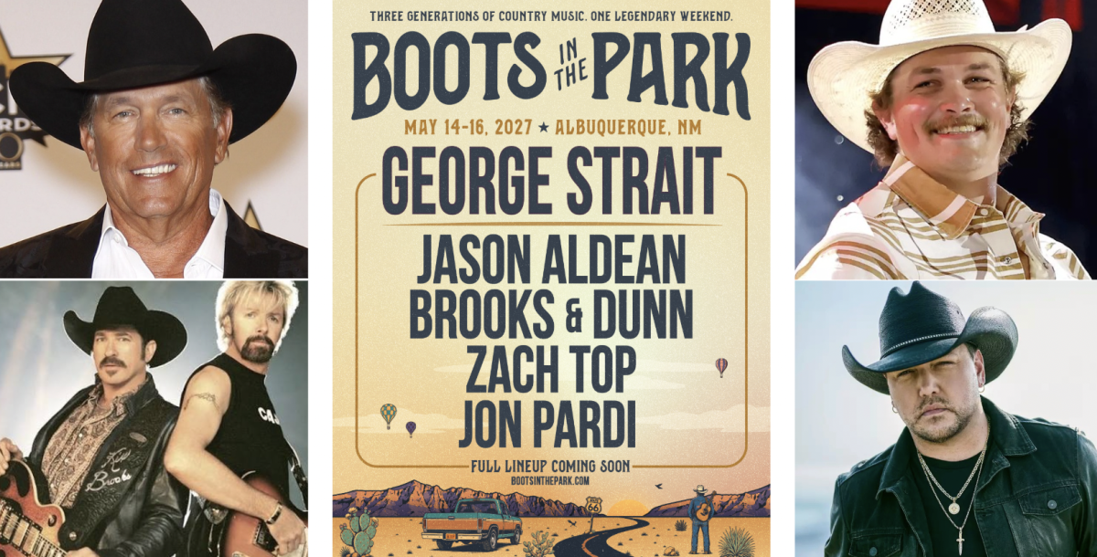 TWO (2) VIP PASSES FOR "BOOTS IN THE PARK" FESTIVAL, ALBUQUERQUE, NM GEORGE STRAIT, JASON ALDEAN, BROOKS & DUNN,and ZACH TOP INCLUDES AIR & HOTEL FOR 3 NIGHTS