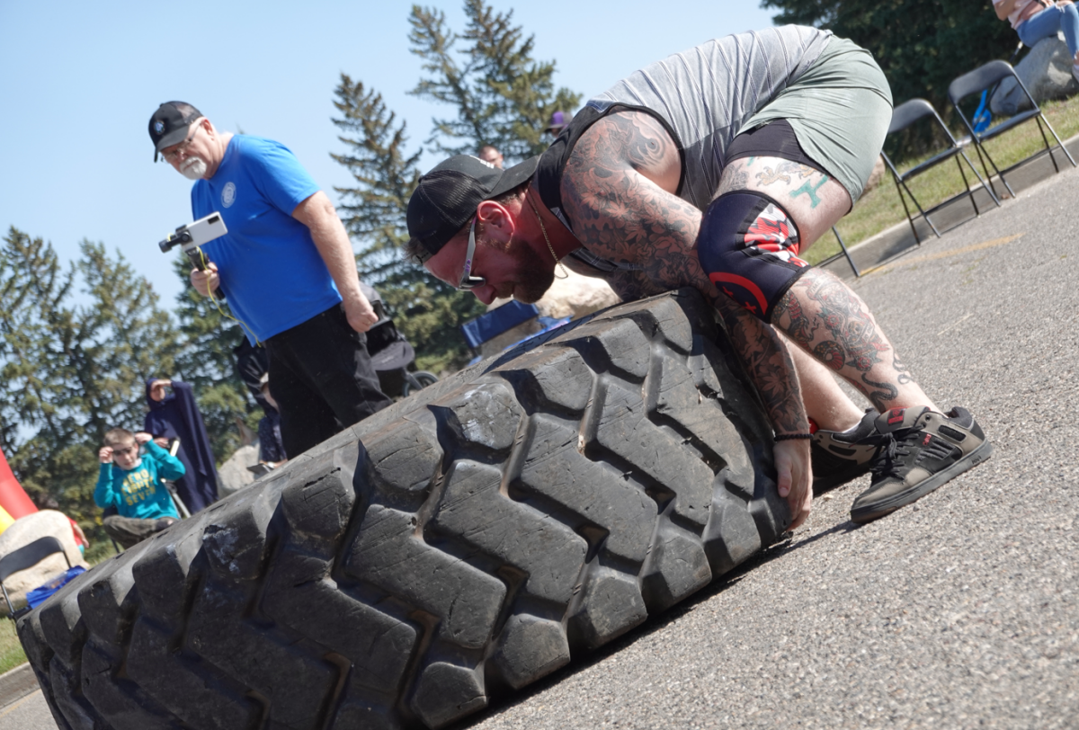 Absolutely crushed the tire flip!
