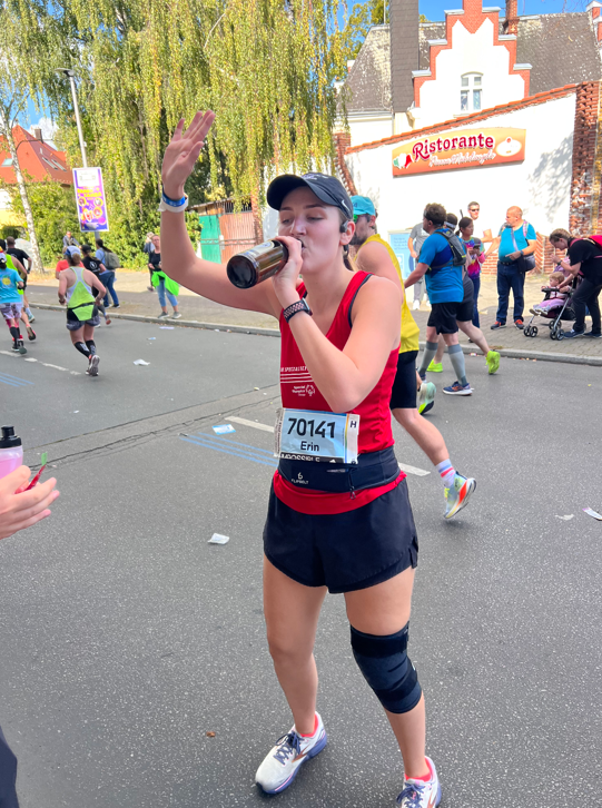 Quick Beer at Mile 10 in Berlin