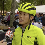 Chatting with the local news about what else...? Bikes!