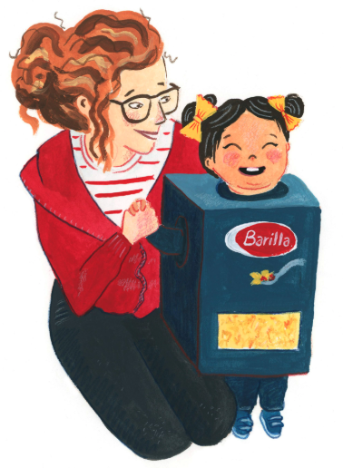 5x7 Family Portrait by Illustrator Cate Kennedy 