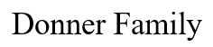 Donner Family