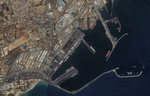 Satellite Image of Harbor in Tema