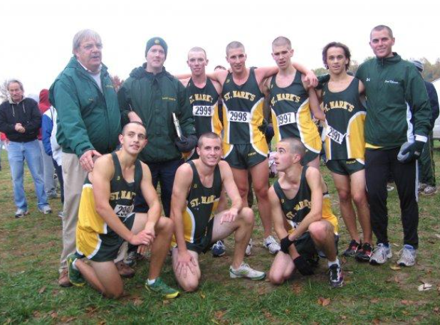 2007 State Championship team with Coach O'Neill, Coach McCartan, and Coach DiGennaro