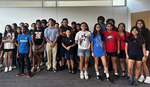 Summer 2025 with middle school students after presentation
