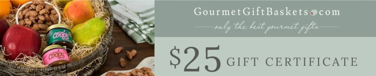 $25.00 Gourmet Gift Basket Gift Certificate