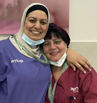 Midwives Ibtisam Abu Ma’amar & Tzipi Lagmi at the Saban Birth and Maternity Center, Soroka Medical Center