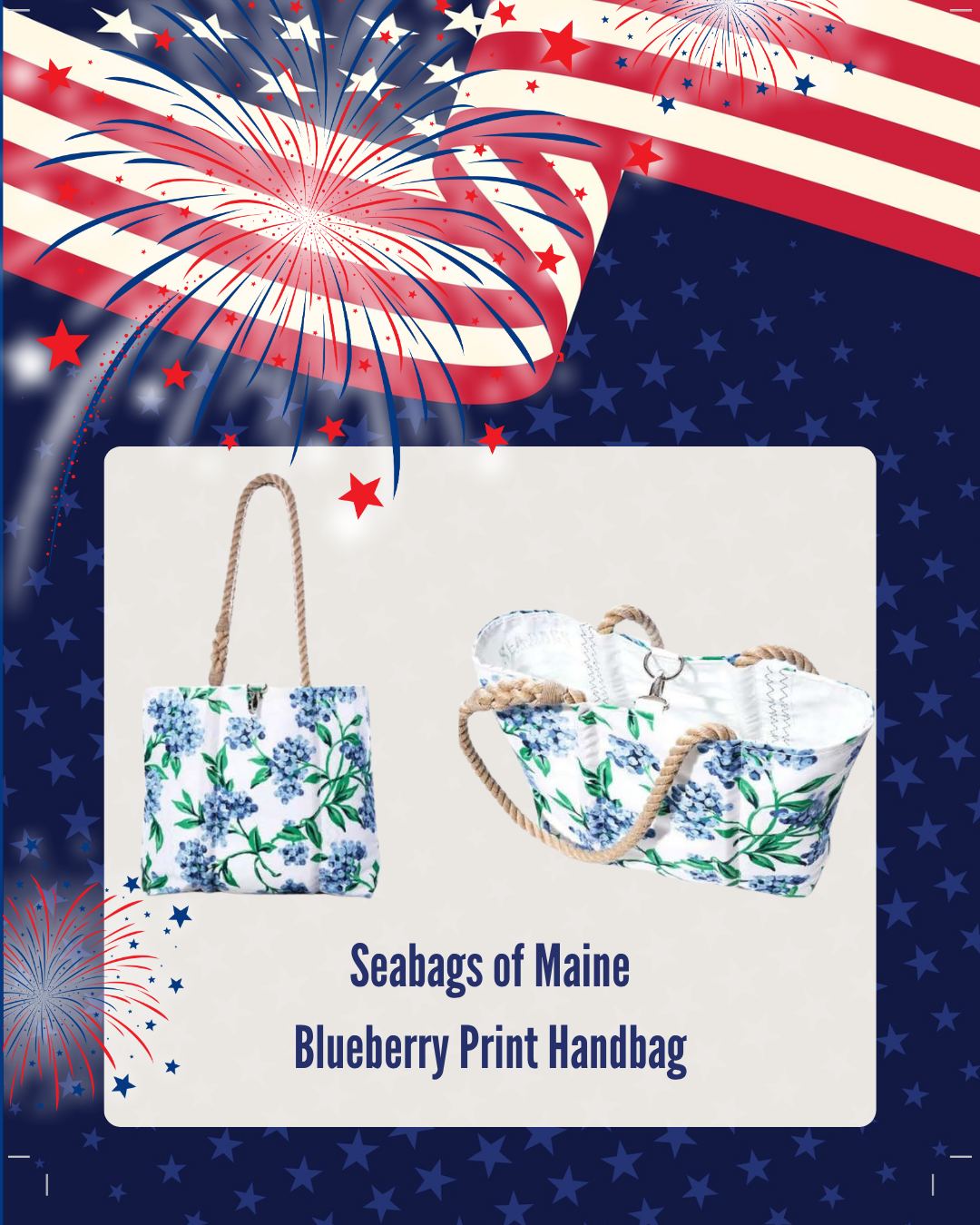 Seabags of Maine Blueberry Handbag