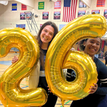 Shekinah and Nyko at a Volleyball Game