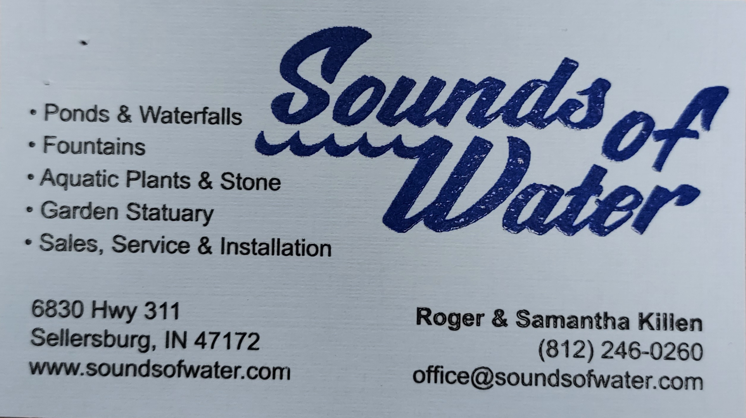 Sounds of Water - Roger & Samantha Killen