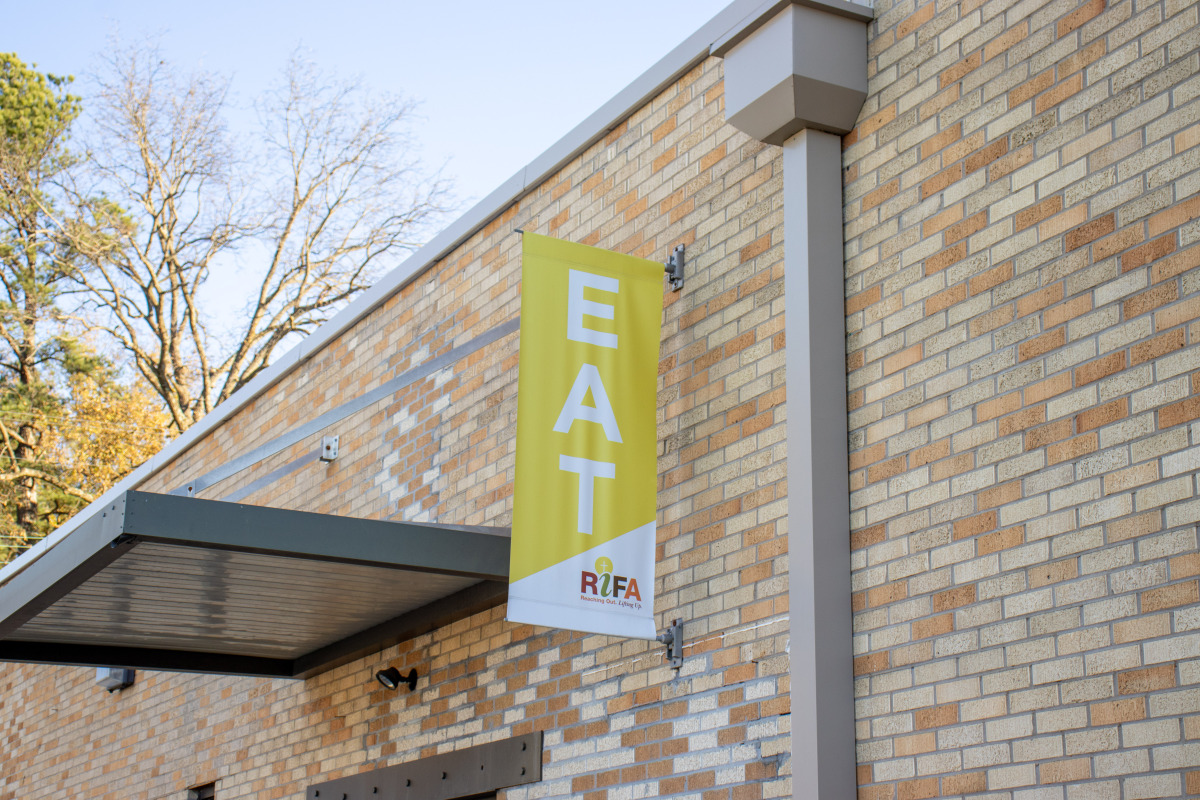 RIFA Soup Kitchen sign