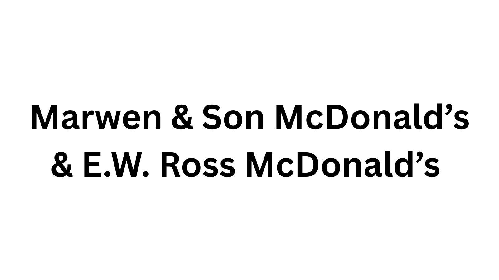 Washington and Ross Families