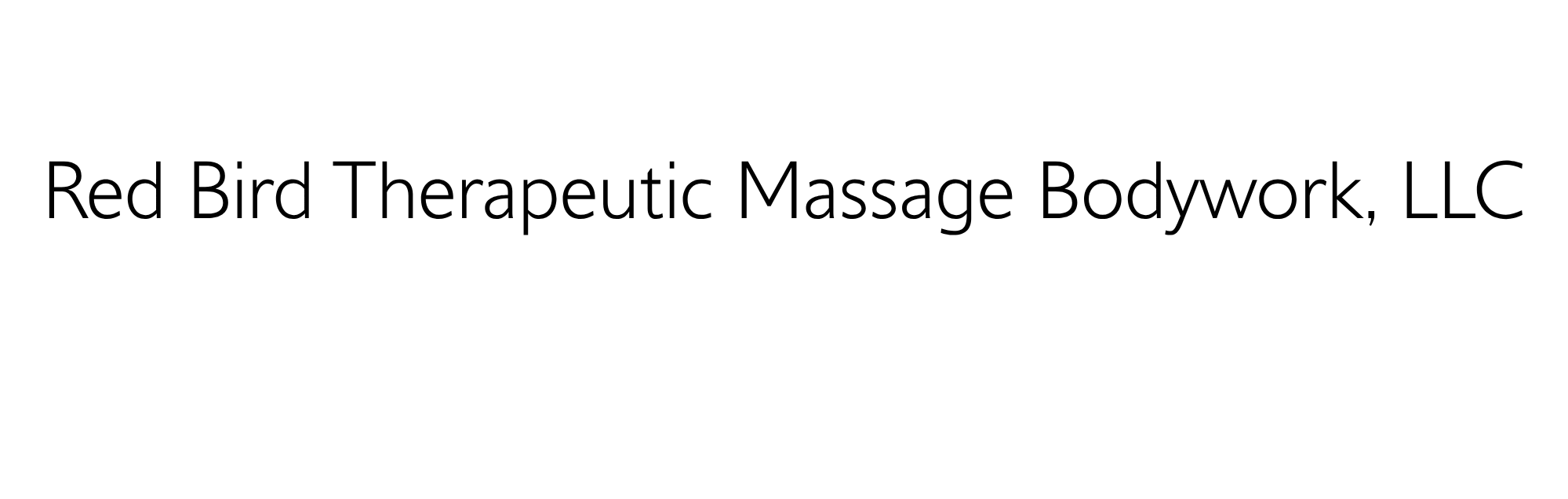 Red Bird Therapeutic Massage & Bodywork, LLC