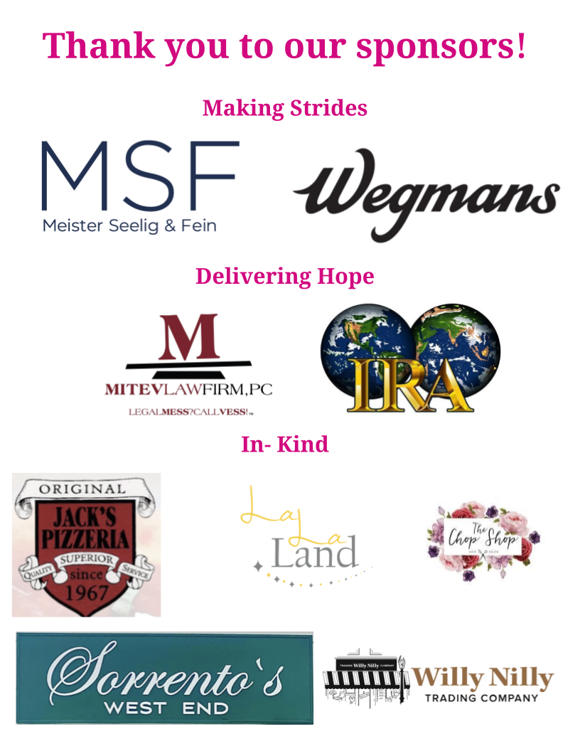Thank you to our sponsors!