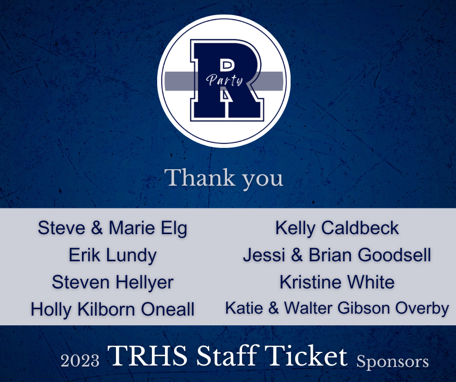 TRHS Staff Ticket Sponsors