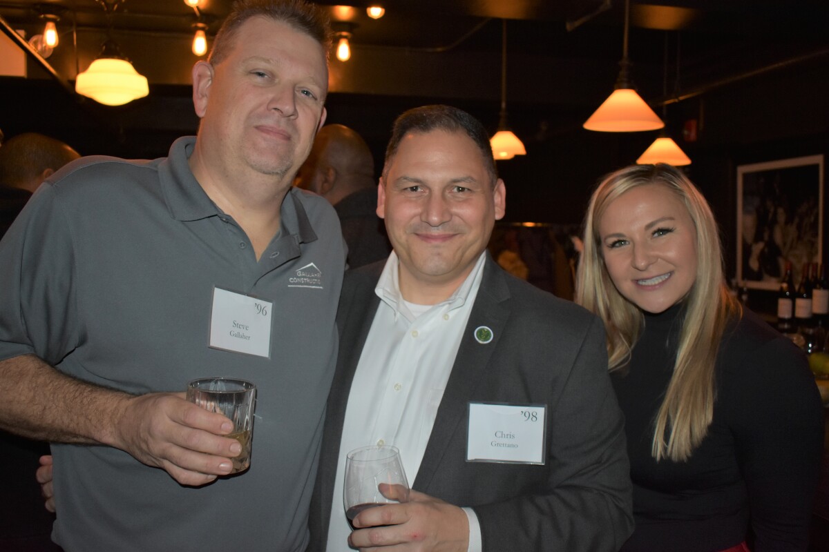 Stephen Gallagher 96, Chris Grettano '96 and '98, Meg Cowee