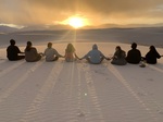 Sunset in the Sand Dunes with Postsecondary Students