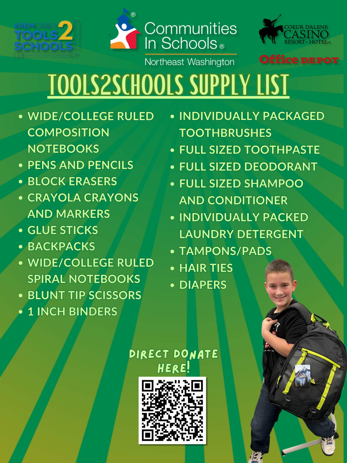 Tools2Schools Supply List