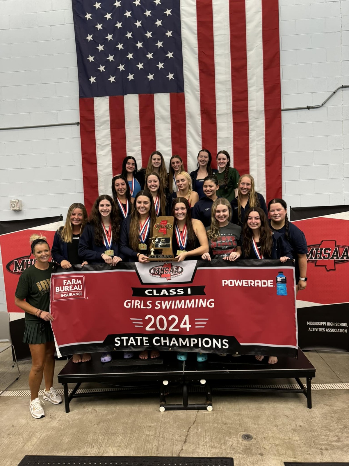 Women's Swim 2024 State Champs