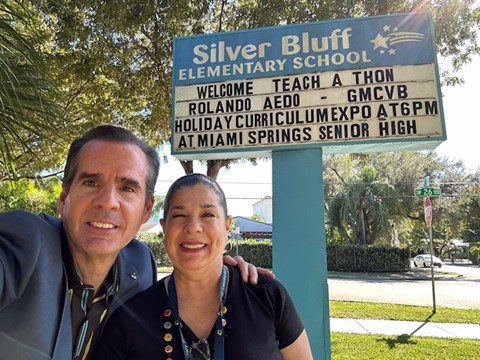 What an amazing welcome by Teacher Suzy Pazos