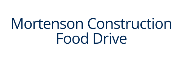 Mortenson Construction Food Drive