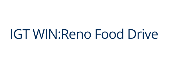 IGT WIN: Reno Food Drive