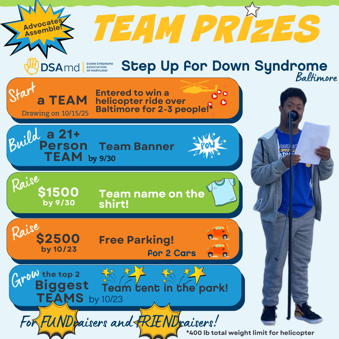 Baltimore Walk-a-Thon Team Prizes