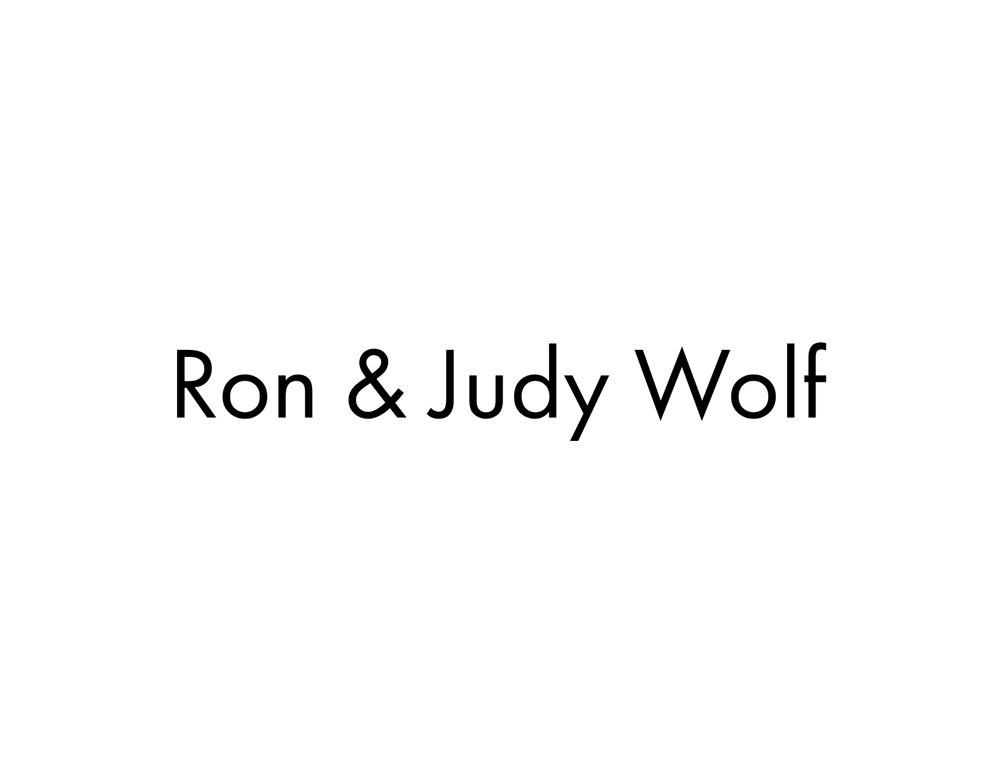 Jon & Judy Wolf