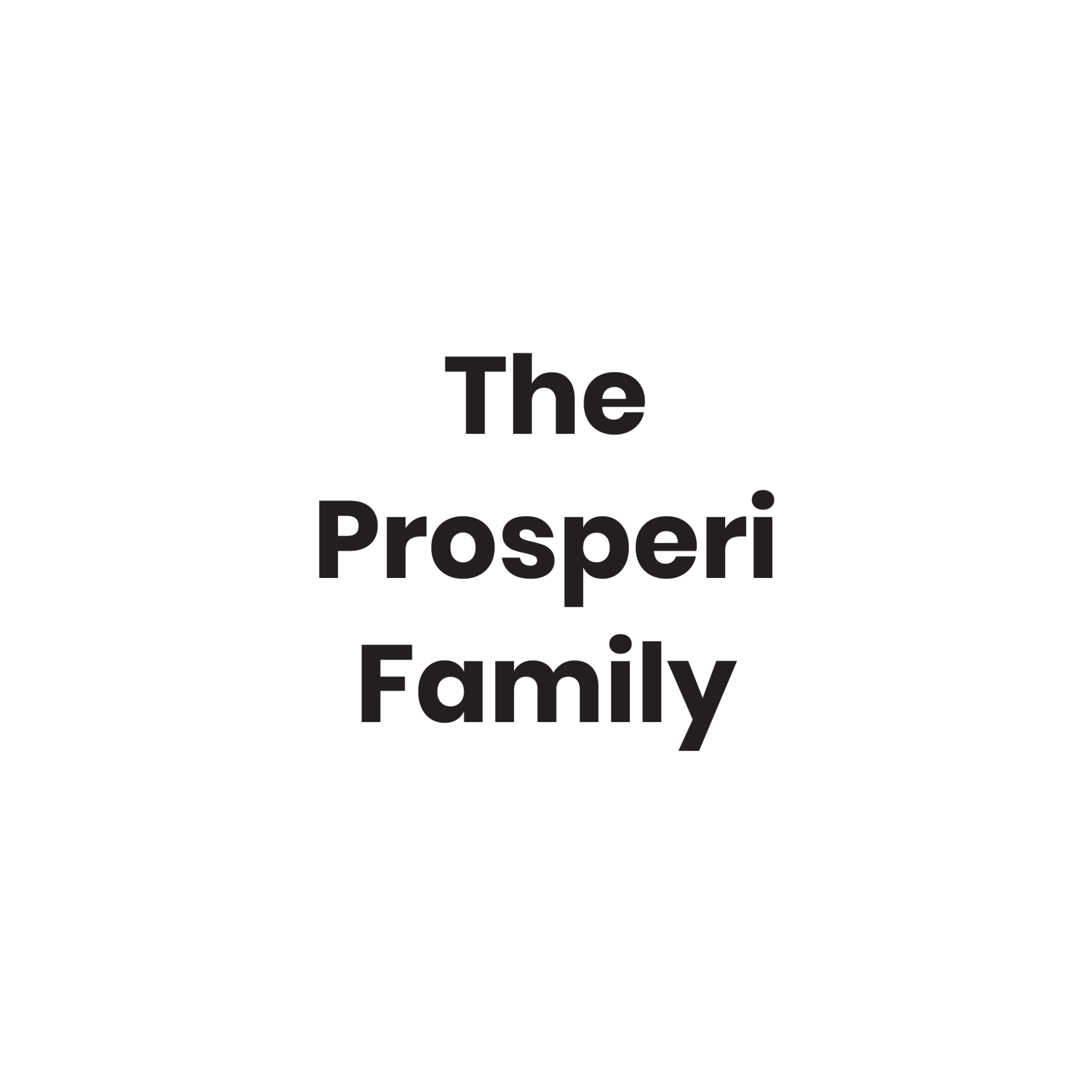 The Prosperi Family