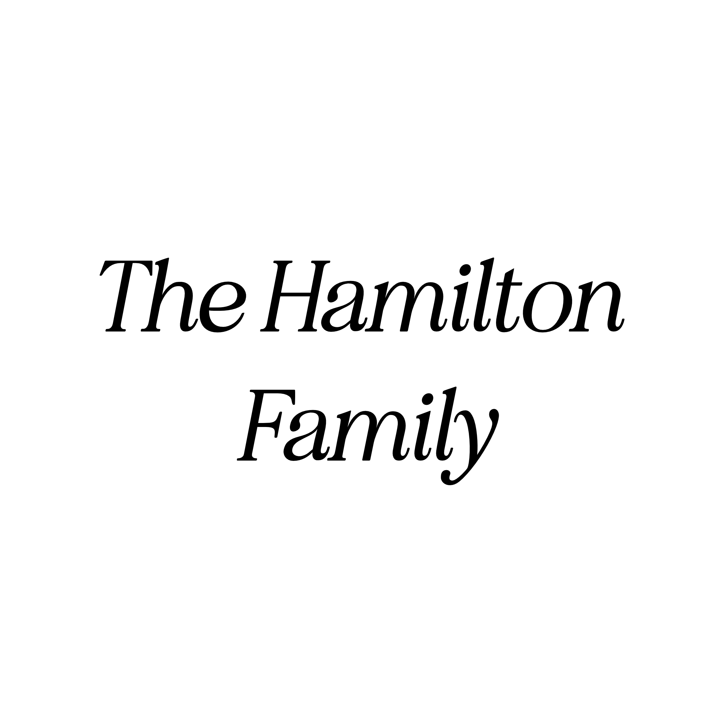 The Hamilton Family