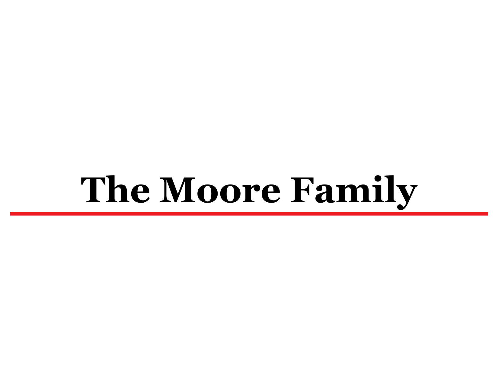 The Moore Family 