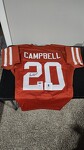 2020 Leaf Certified Auto University of Texas Earl Campbell Jersey