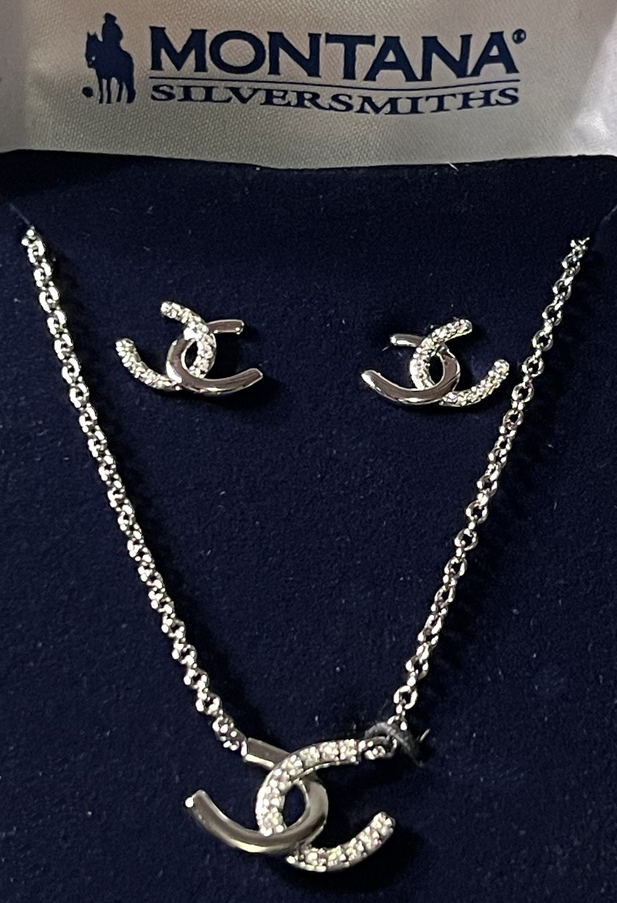 Montana Silversmith Horseshoe Necklace & Earrings