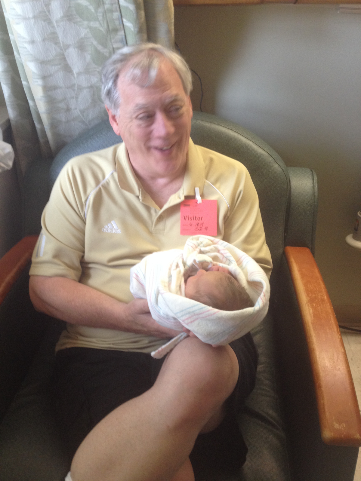 My dad meeting my daughter