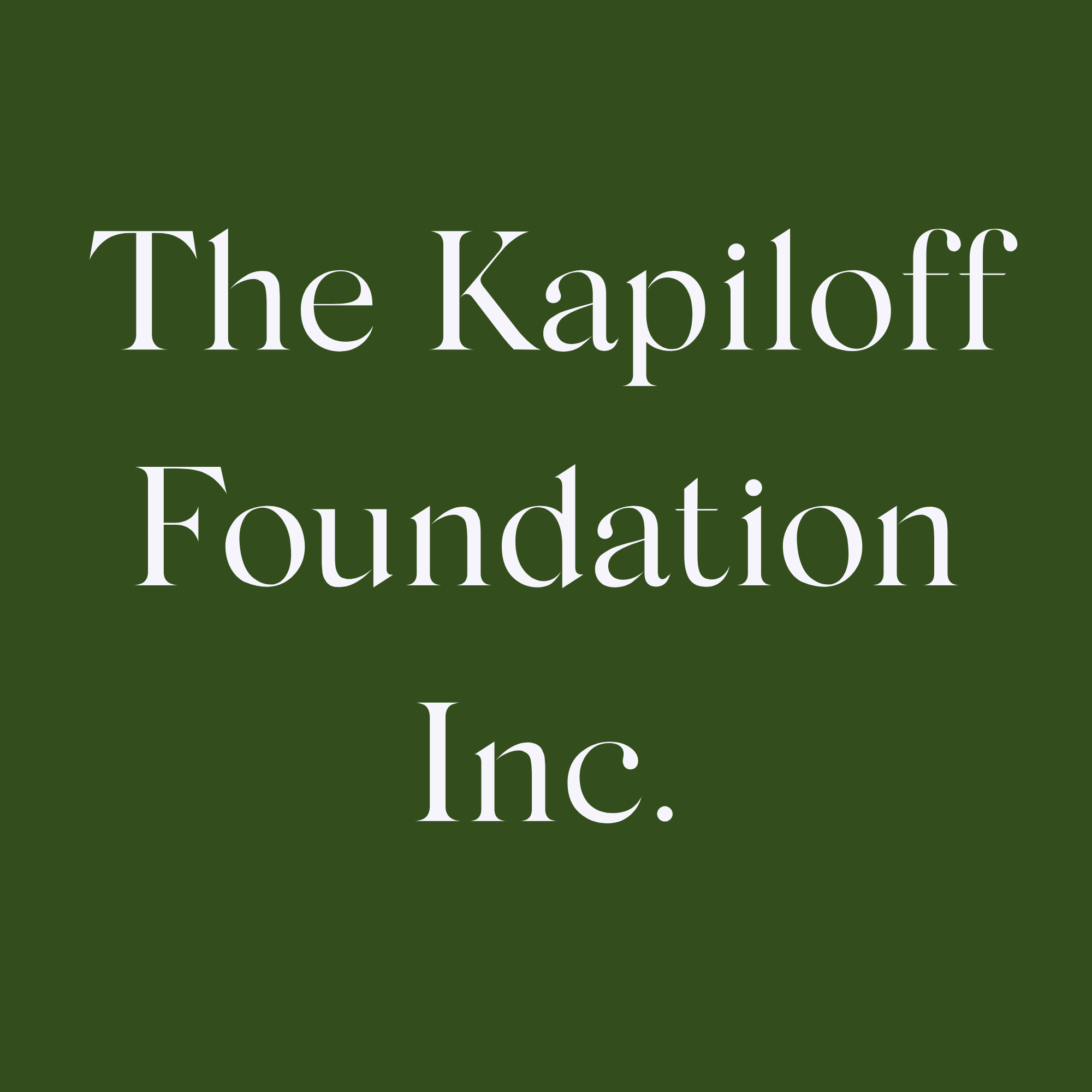 The Kapiloff Foundation Inc